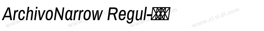ArchivoNarrow Regul字体转换